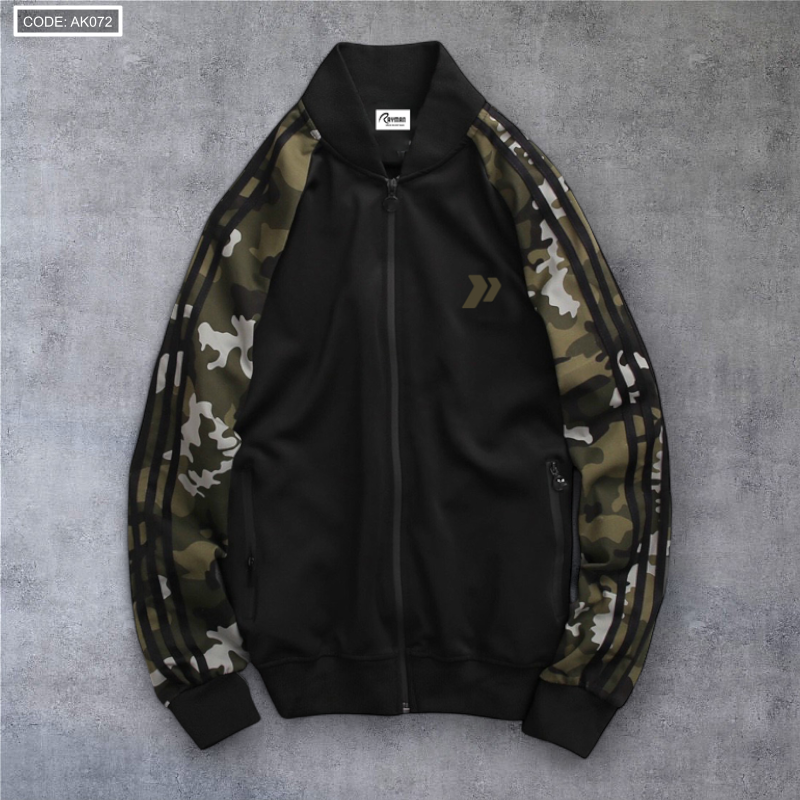 Shop sỉ áo Khoác Nam Bomber Phối Tay Lính
