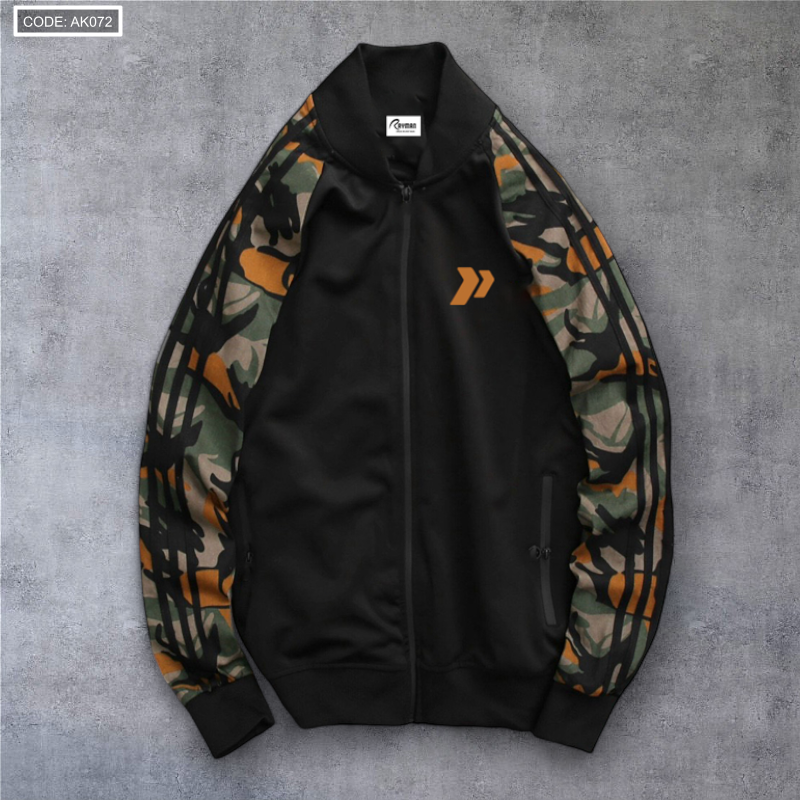 Shop sỉ áo Khoác Nam Bomber Phối Tay Lính