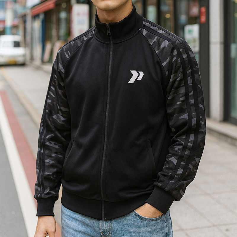 Shop sỉ áo Khoác Nam Bomber Phối Tay Lính