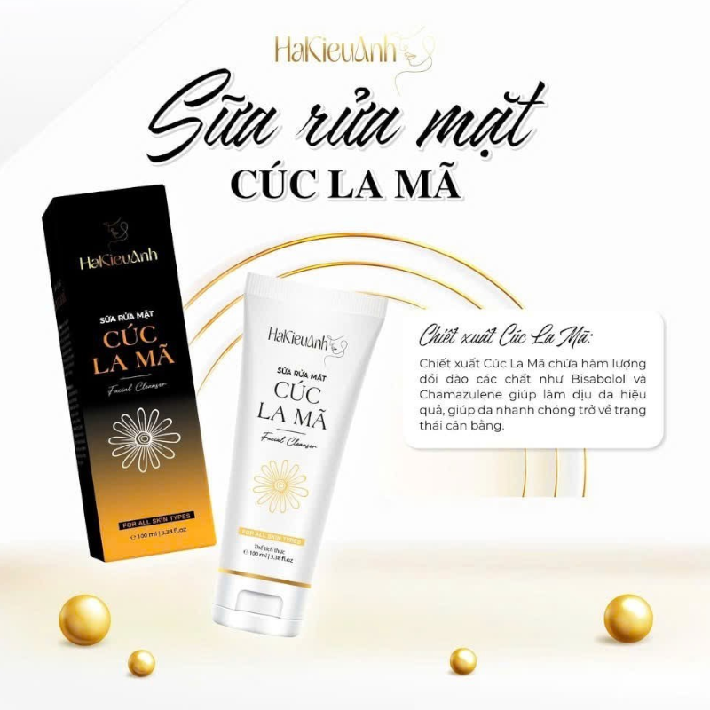 Sữa Rửa Mặt Hà Kiều Anh Cúc La Mã 100ml - Mỹ Phẩm Hà Kiều Anh Shop Sữa Rửa Mặt Hà Kiều Anh Cúc La Mã 100ml - Mỹ Phẩm Hà Kiều Anh Shop