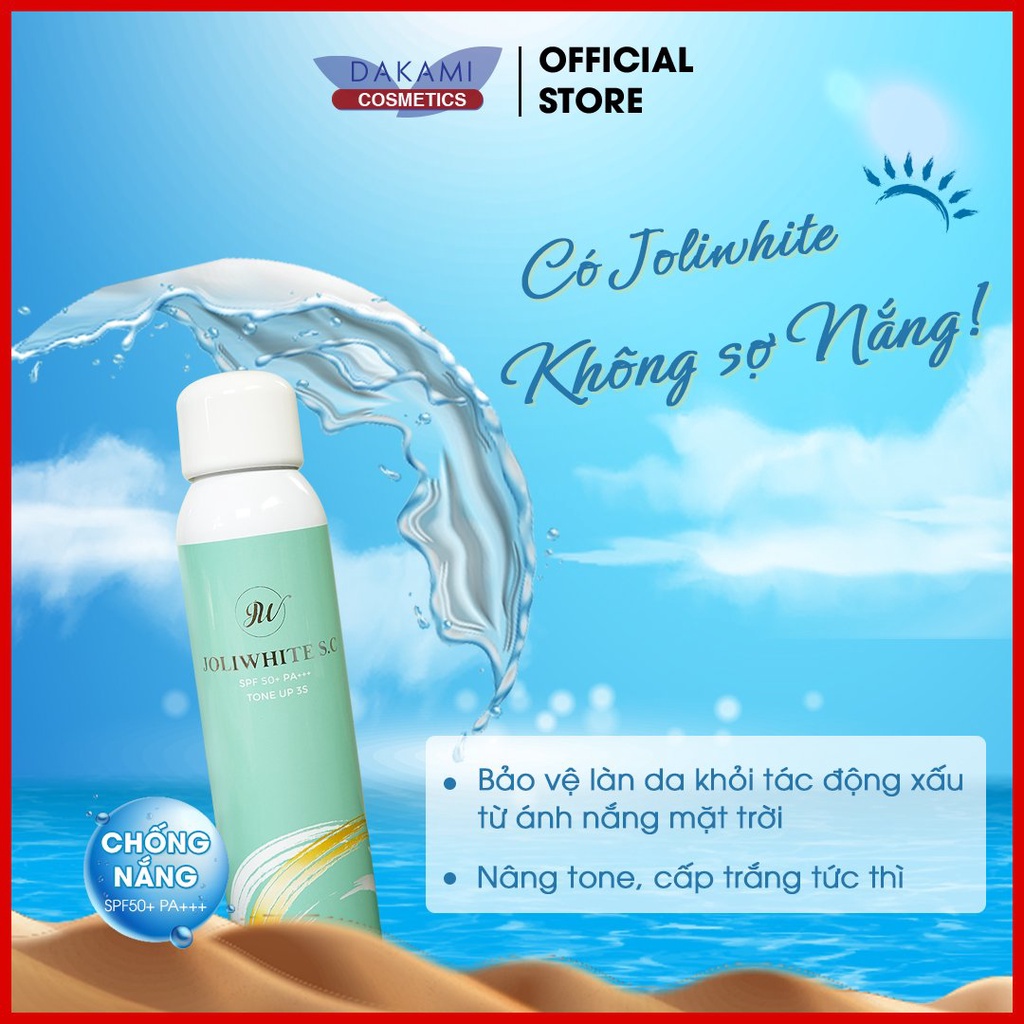 Giá sỉ xịt Chống Nắng Body Joliwhite 180ml Xịt Chống Nắng Body Joliwhite 180ml