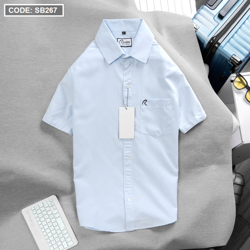Kho sỉ áo Sơ Mi Nam Oxford Tay Ngắn Có Túi Rayman Rurumen( Có size 3x)