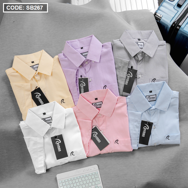 Kho sỉ áo Sơ Mi Nam Oxford Tay Ngắn Có Túi Rayman Rurumen( Có size 3x)
