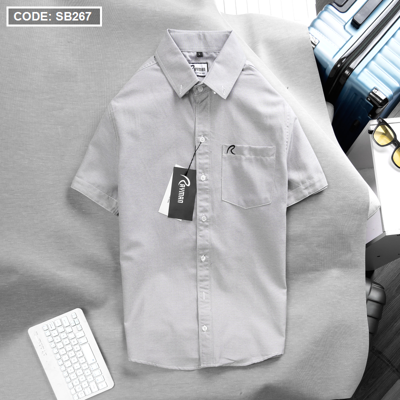 Kho sỉ áo Sơ Mi Nam Oxford Tay Ngắn Có Túi Rayman Rurumen( Có size 3x)