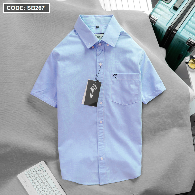 Kho sỉ áo Sơ Mi Nam Oxford Tay Ngắn Có Túi Rayman Rurumen( Có size 3x)