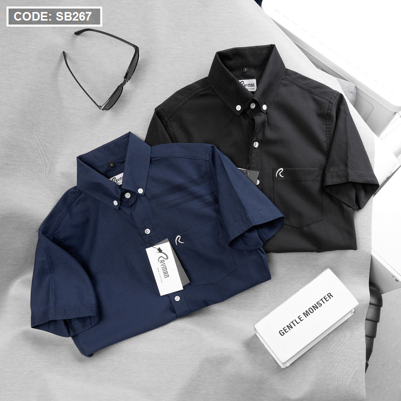 Kho sỉ áo Sơ Mi Nam Oxford Tay Ngắn Có Túi Rayman Rurumen( Có size 3x)