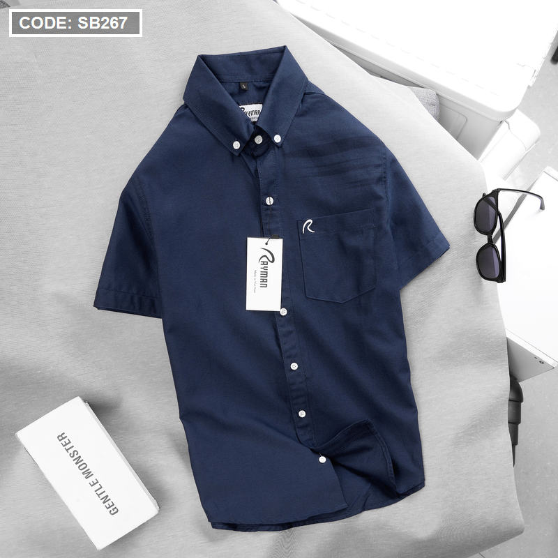 Kho sỉ áo Sơ Mi Nam Oxford Tay Ngắn Có Túi Rayman Rurumen( Có size 3x)