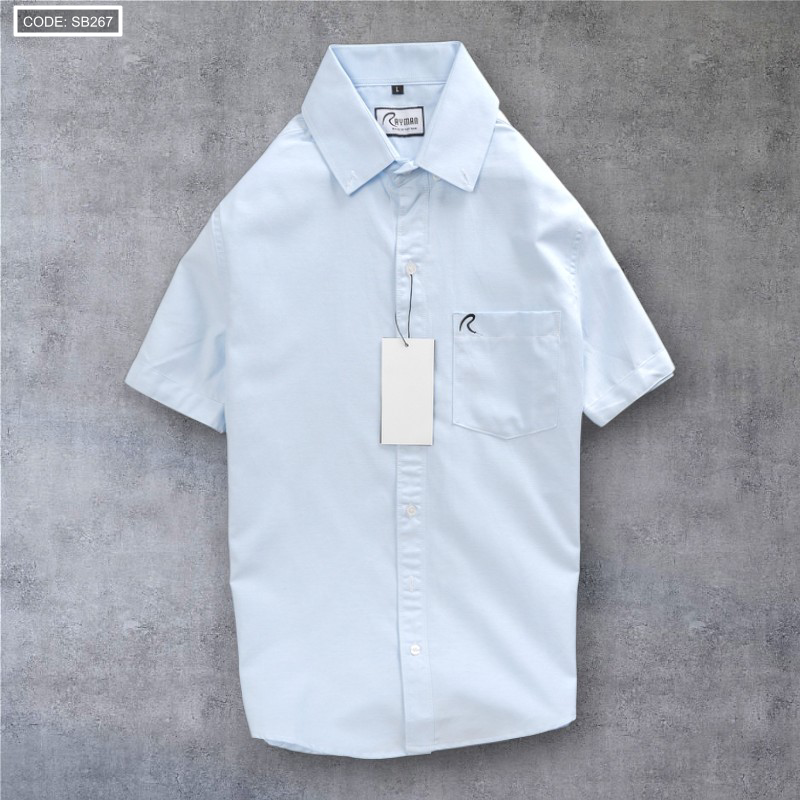 Kho sỉ áo Sơ Mi Nam Oxford Tay Ngắn Có Túi Rayman Rurumen( Có size 3x)