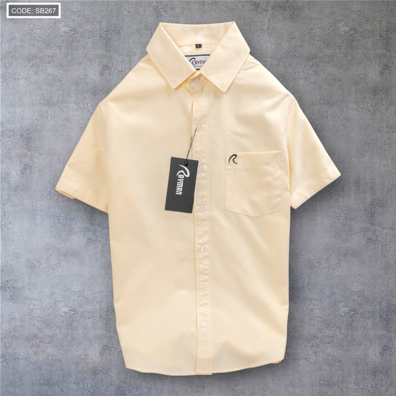 Kho sỉ áo Sơ Mi Nam Oxford Tay Ngắn Có Túi Rayman Rurumen( Có size 3x)