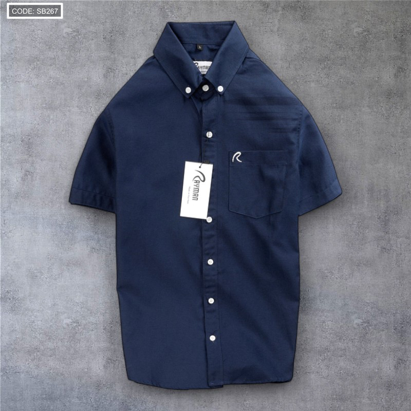 Kho sỉ áo Sơ Mi Nam Oxford Tay Ngắn Có Túi Rayman Rurumen( Có size 3x)