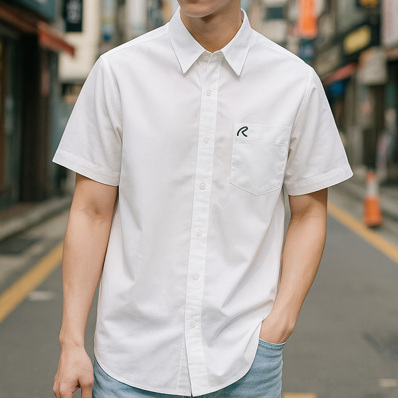 Kho sỉ áo Sơ Mi Nam Oxford Tay Ngắn Có Túi Rayman Rurumen( Có size 3x)