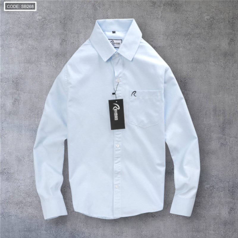 Áo Sơ Mi Nam Tay Dài Oxford Có Túi Rayman