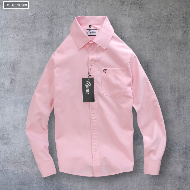 Áo Sơ Mi Nam Tay Dài Oxford Có Túi Rayman