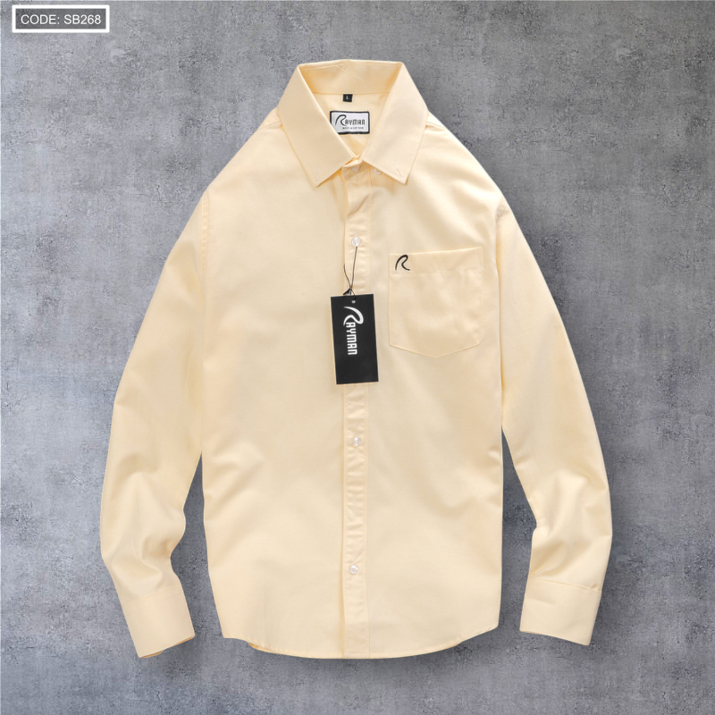 Áo Sơ Mi Nam Tay Dài Oxford Có Túi Rayman
