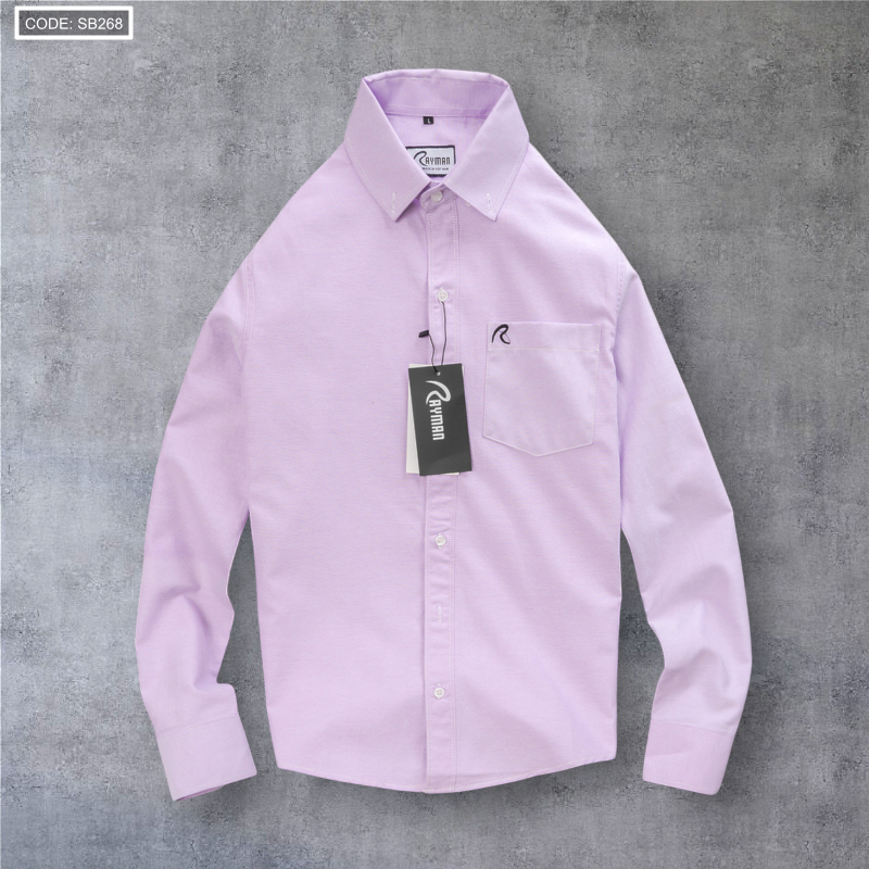 Áo Sơ Mi Nam Tay Dài Oxford Có Túi Rayman