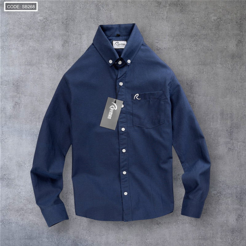 Áo Sơ Mi Nam Tay Dài Oxford Có Túi Rayman