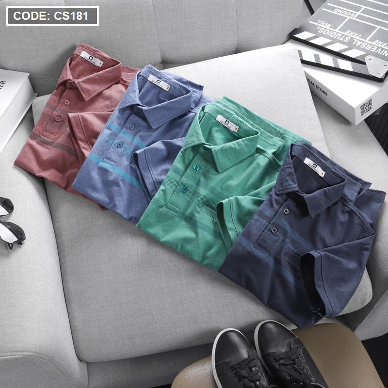 17176-z3543299012744-df6594c01d093c29ad3a77479f957499-4.png Áo Thun Nam Tay Ngắn Có Cổ Có Túi Thun Cotton Đốm - CS181