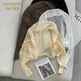 Áo khoác len lưới choàn siêu hot - KG282