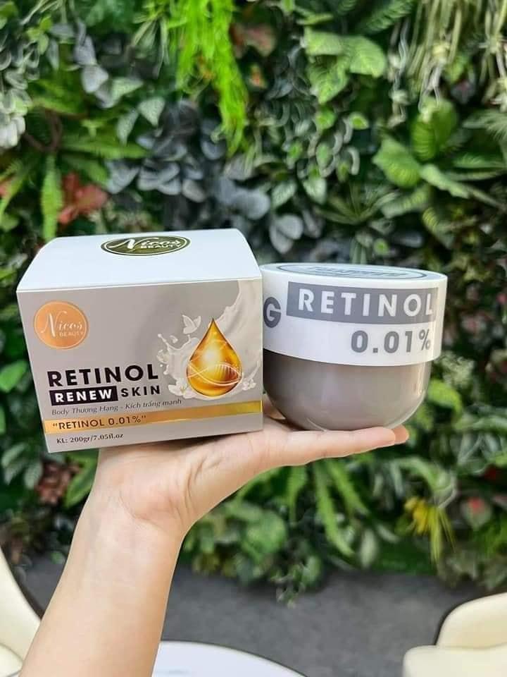 Kem body Retinol Nicos beauty chính hãng Kem body Retinol Nicos beauty chính hãng