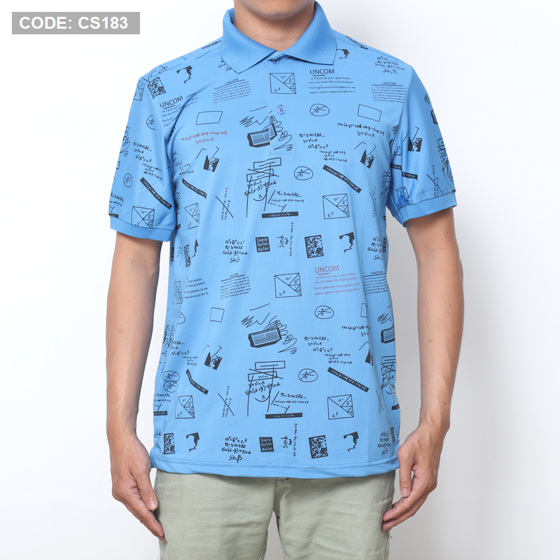 Kho sỉ áo Thun Nam Cổ Bẻ In Hình Họa Tiết (Có Size 3XL)