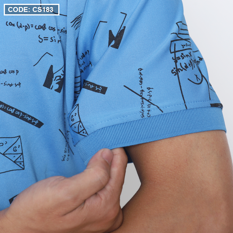 Kho sỉ áo Thun Nam Cổ Bẻ In Hình Họa Tiết (Có Size 3XL)