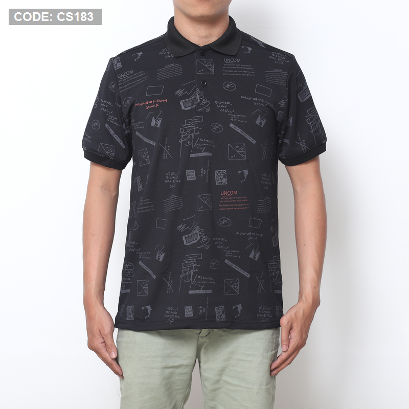 Kho sỉ áo Thun Nam Cổ Bẻ In Hình Họa Tiết (Có Size 3XL)