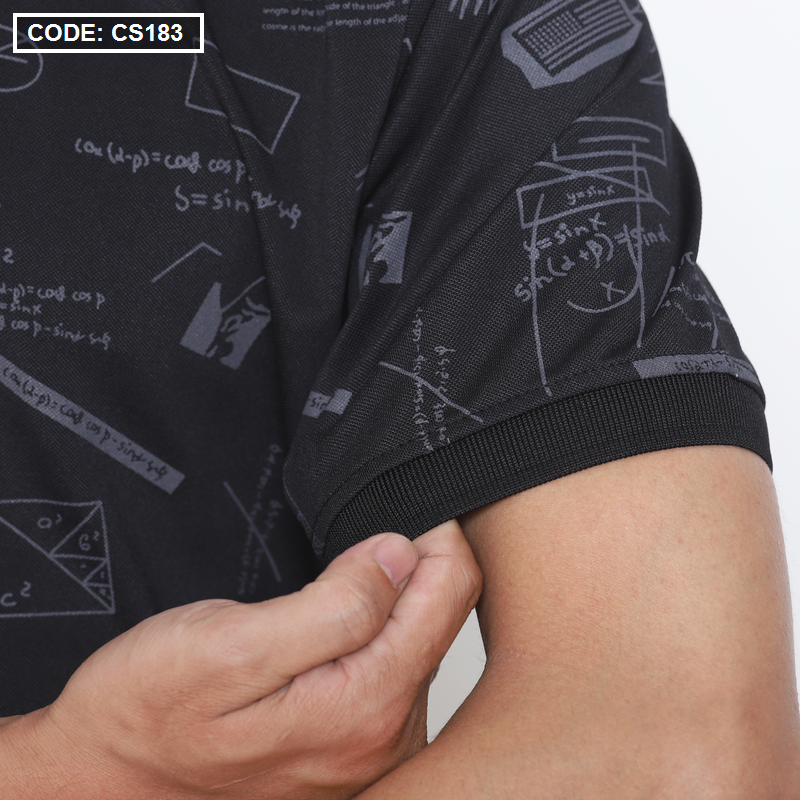 Kho sỉ áo Thun Nam Cổ Bẻ In Hình Họa Tiết (Có Size 3XL)