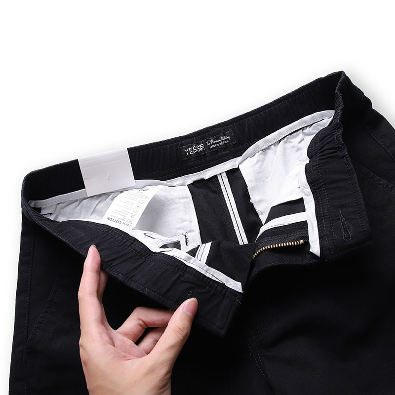 Quần Short Nam Kaki Lưng Thun Co Giãn Yessir Cao Cấp (Có Size 36)