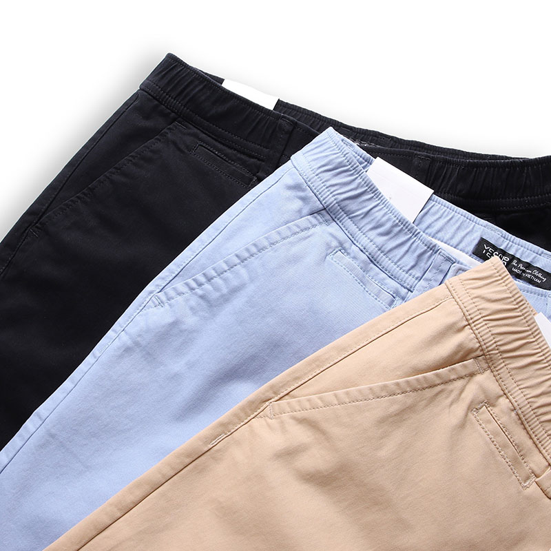 Quần Short Nam Kaki Lưng Thun Co Giãn Yessir Cao Cấp (Có Size 36)