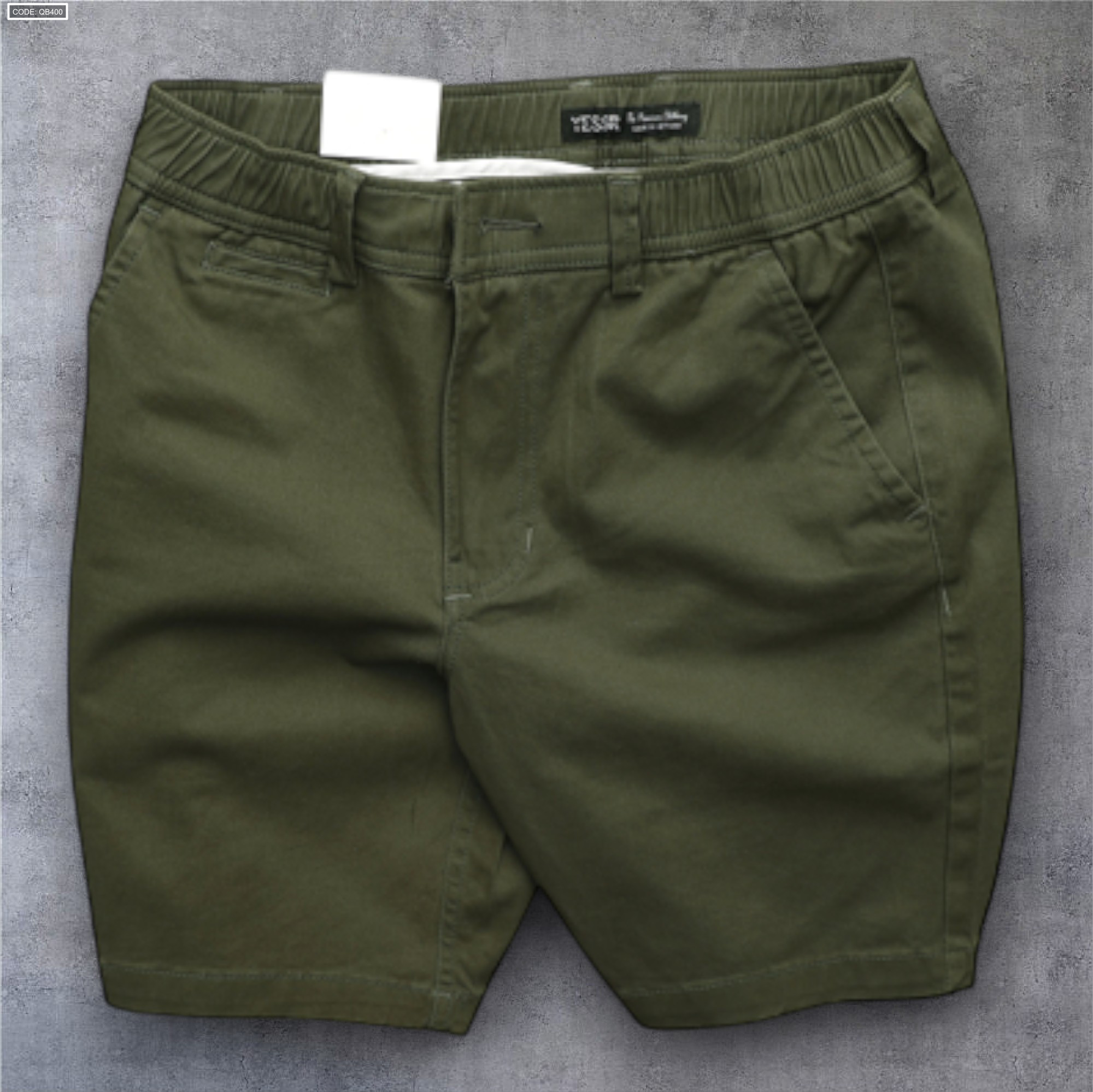 Quần Short Nam Kaki Lưng Thun Co Giãn Yessir Cao Cấp (Có Size 36)