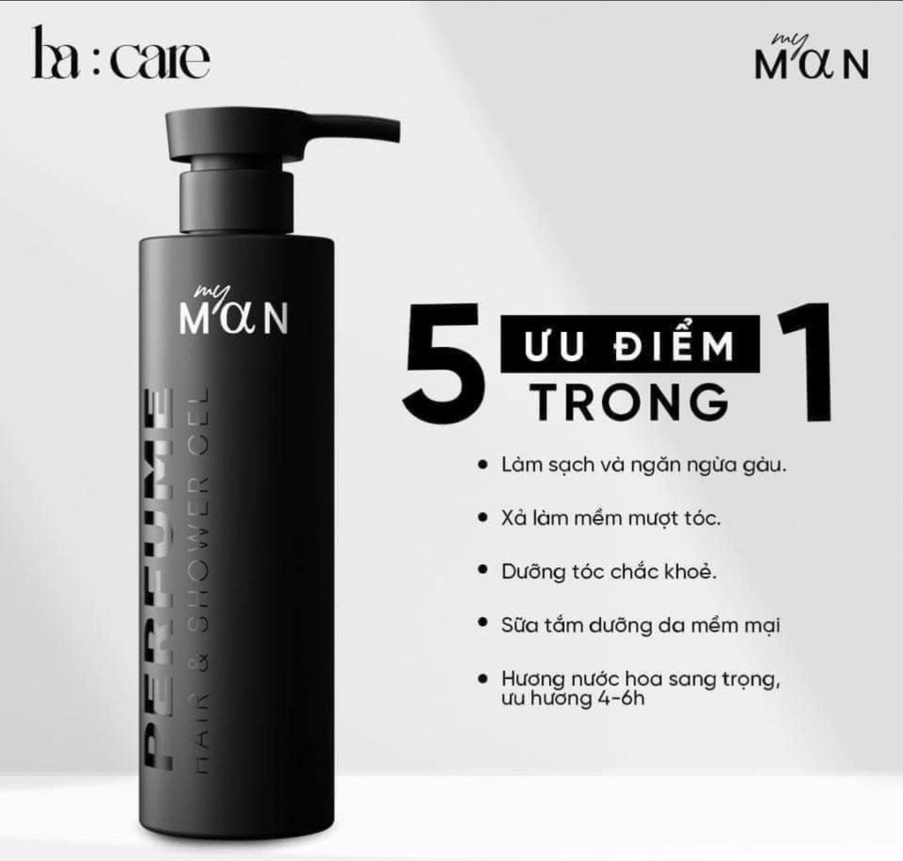 Sữa Tắm Gội 5 in 1 My Man Ba : Care Bảo Anh chính hãng Sữa Tắm Gội 5 in 1 My Man Ba : Care Bảo Anh chính hãng