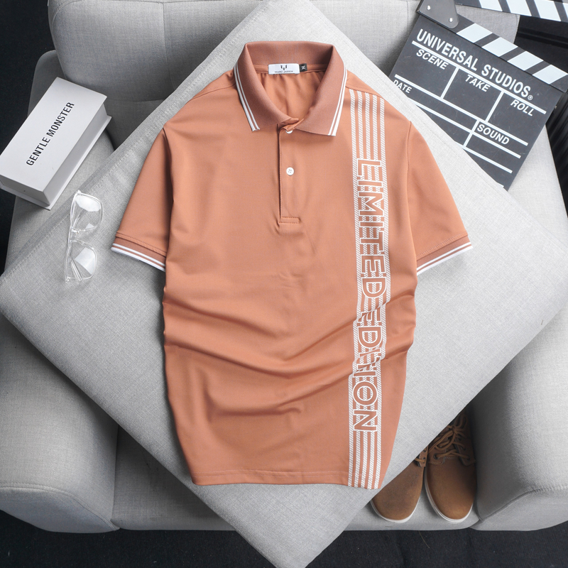 Shop sỉ áo Thun Nam Có Cổ Cá Sấu Poly Phối Họa Tiết Sọc (Có Size 3XL)