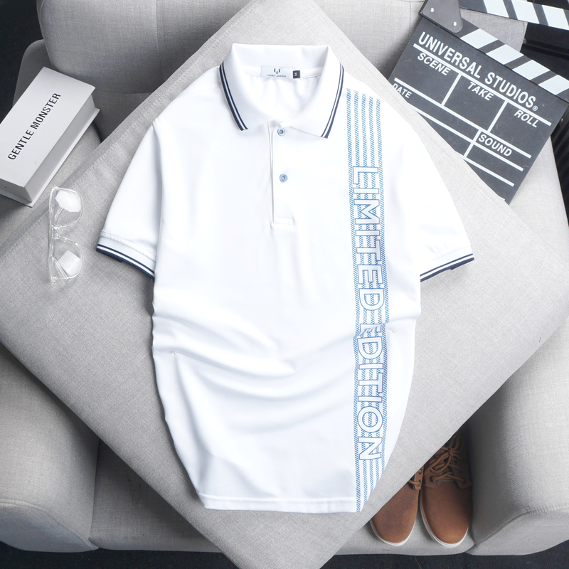 Shop sỉ áo Thun Nam Có Cổ Cá Sấu Poly Phối Họa Tiết Sọc (Có Size 3XL)