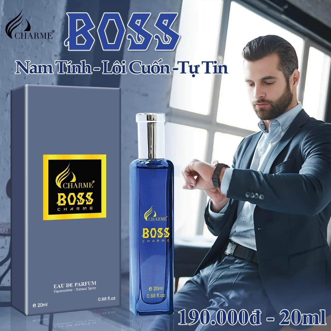 Nước Hoa Boss 20ml Charme Kho Sỉ ANN UNIT