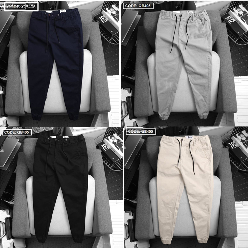 Kho sỉ quần Jogger Kaki Nam Cao Cấp Phối Dây Rút (Có size 3XL)