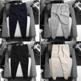 Quần Jogger Kaki Nam Cao Cấp Phối Dây Rút (Có size 3XL) - QB405