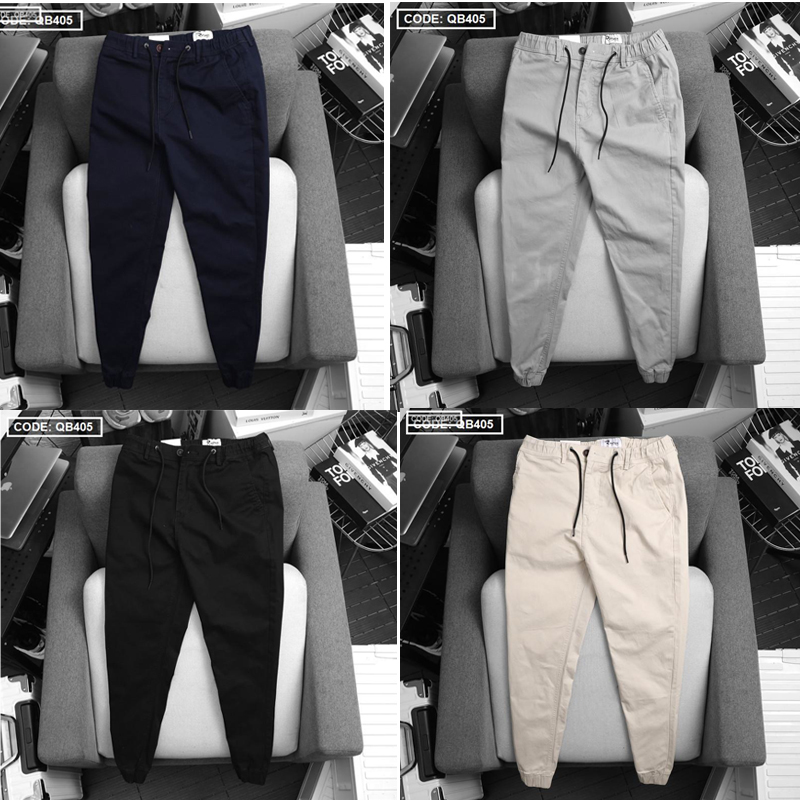Kho sỉ quần Jogger Kaki Nam Cao Cấp Phối Dây Rút (Có size 3XL)