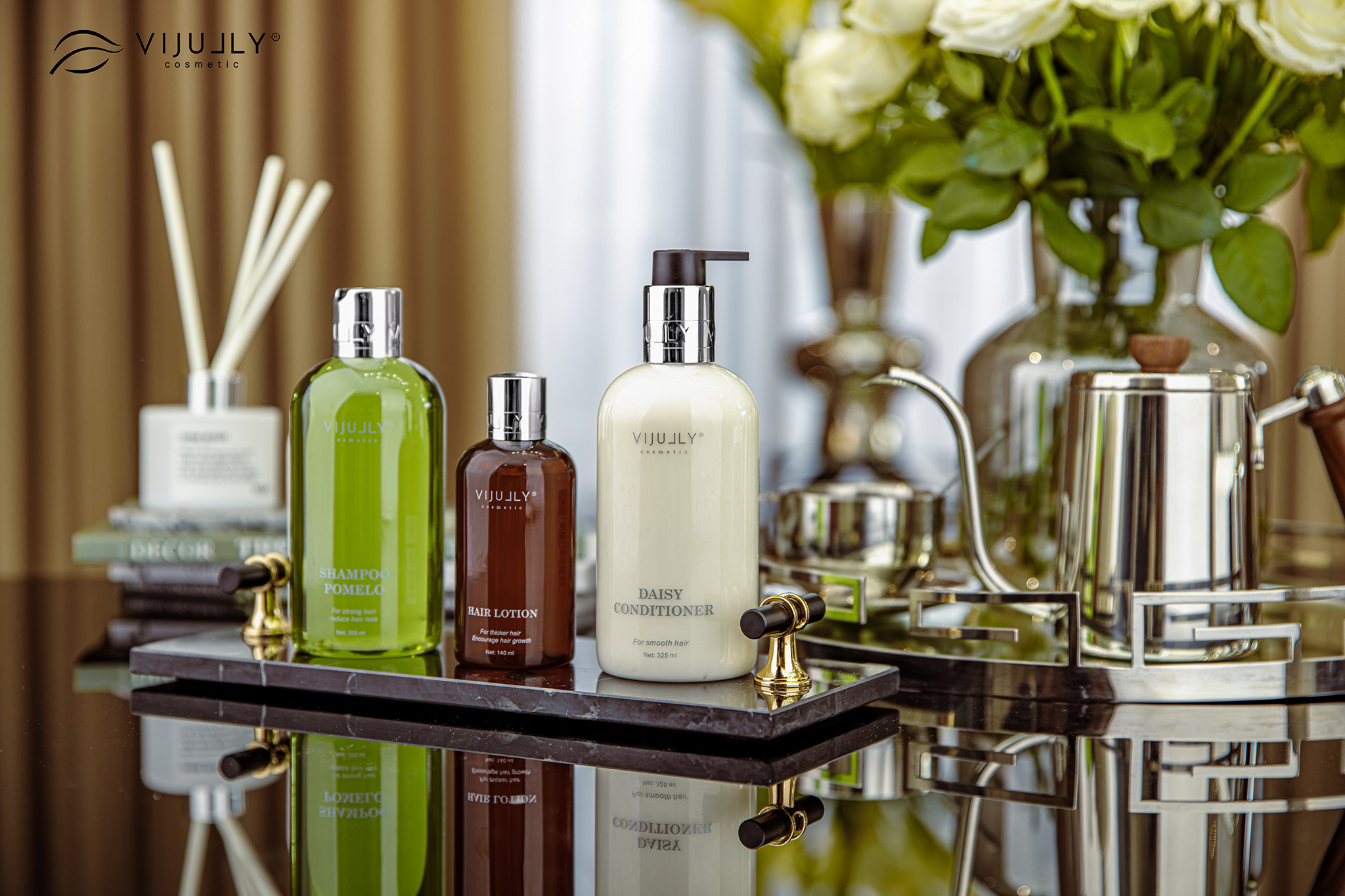 Shop sỉ combo Dầu Gội Xả Xịt Bưởi Vijully Phiên Bản Mới