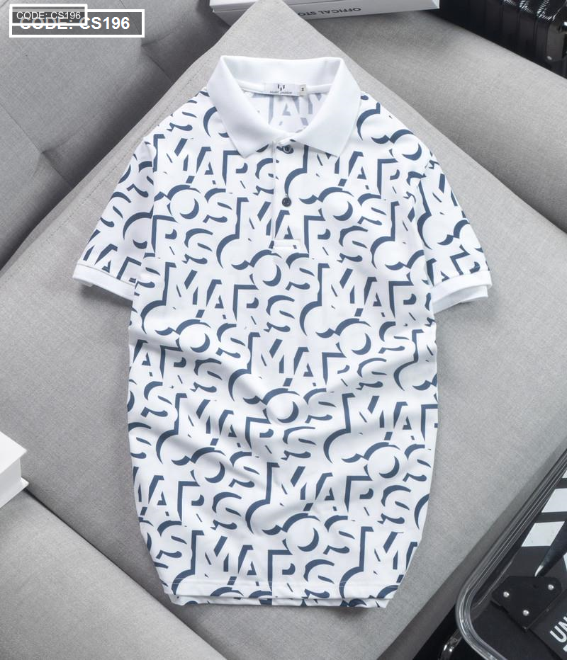 Áo Thun Nam Cá Sấu Poly In Chữ Cái (Có size 3x) Áo Thun Nam Cá Sấu Poly In Chữ Cái (Có size 3x)