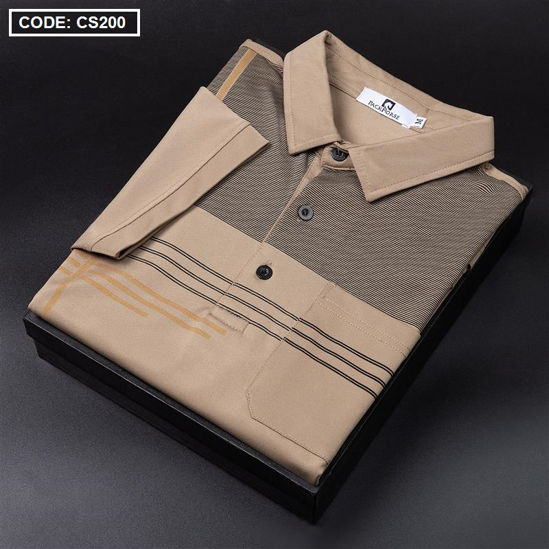 Bỏ sỉ áo Thun Nam Cổ Bẻ Sọc Nhuyễn Phối Túi (Có Size 3x)