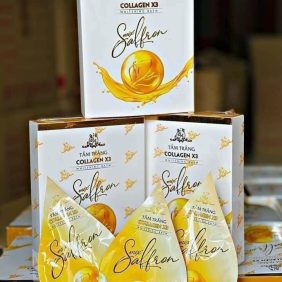 Tắm trắng Collagen X3 Luxury Mix Saffron Đông Anh