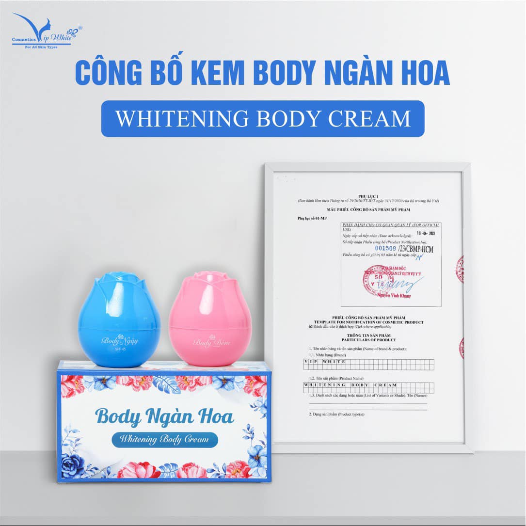 Kem Body Ngàn Hoa Vip White Phiên Bản Nâng Cấp Tặng Kích Trắng Kem Body Ngàn Hoa Vip White Phiên Bản Nâng Cấp Tặng Kích Trắng