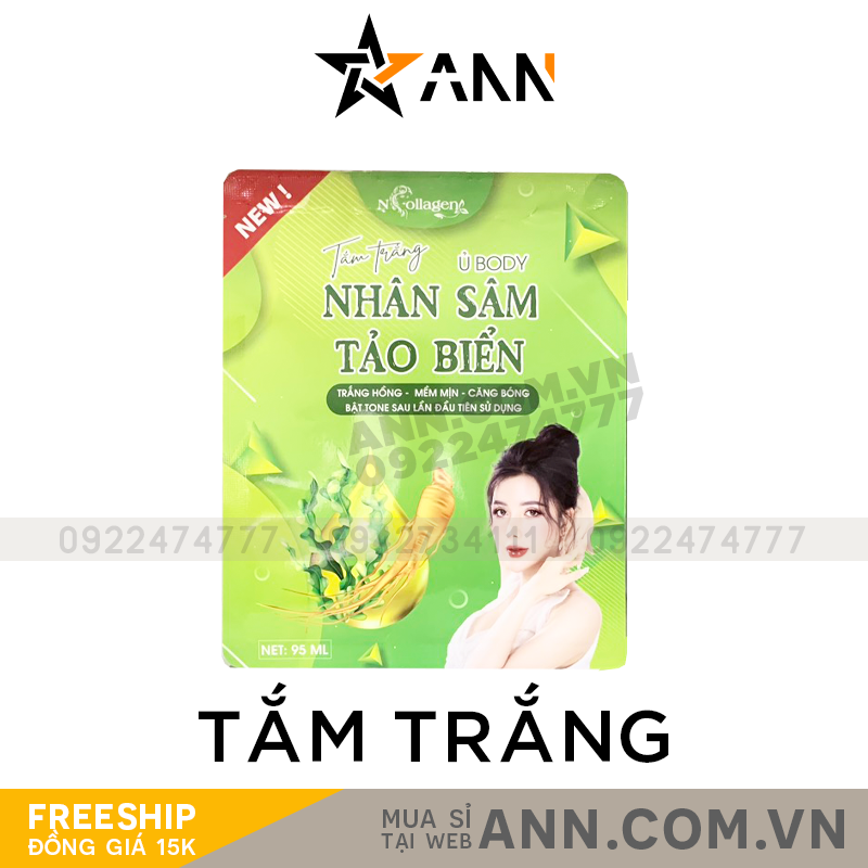 Ủ Trắng Body Nhân Sâm Tảo Biển N Collagen