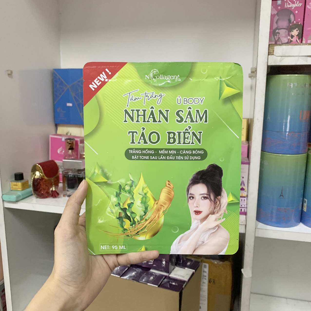 Ủ Trắng Body Nhân Sâm Tảo Biển N Collagen