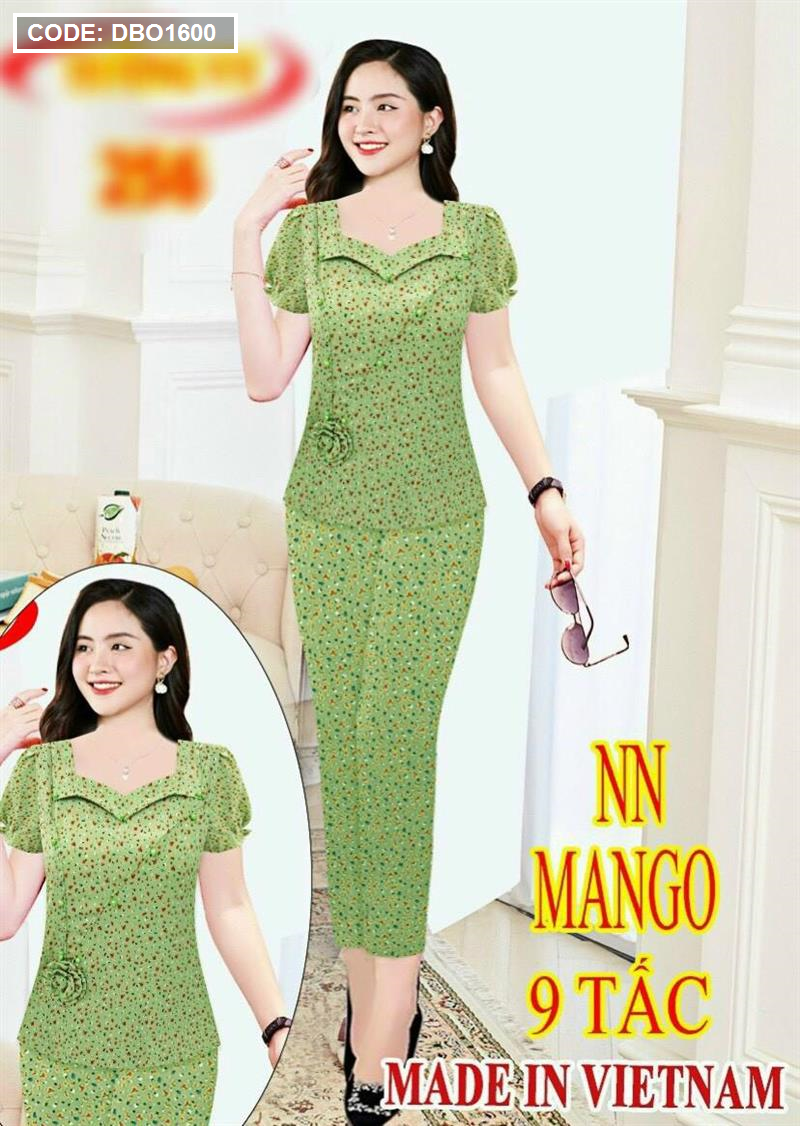 Đầm Trung Niên Dành Cho Mẹ Vải Mango - D11288LW01