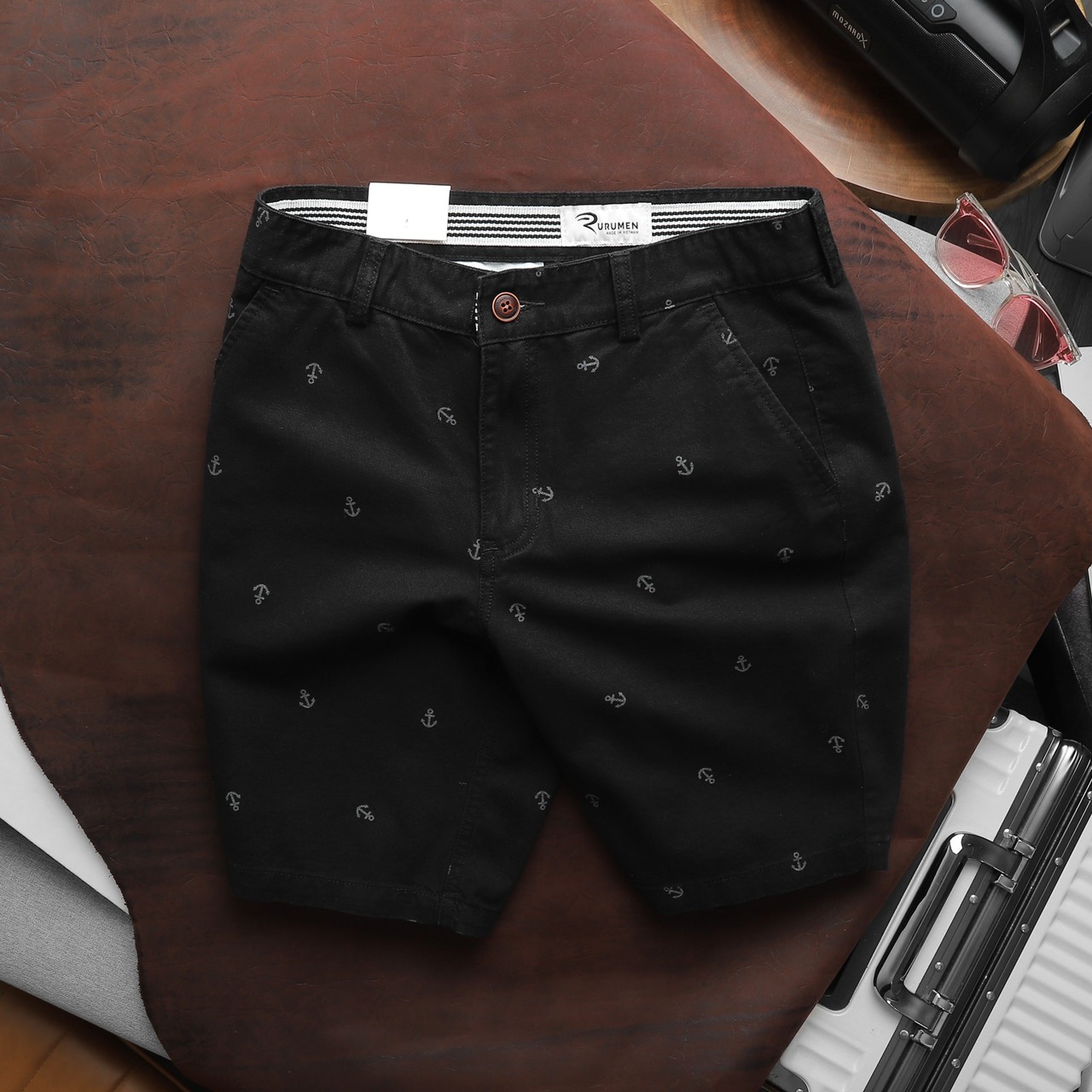 Quần Short Kaki Nam Cao Cấp In Logo Mũi Neo Quần Short Kaki Nam Cao Cấp In Logo Mũi Neo