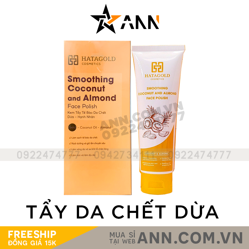 19909-hatagold-1.png Kem Tẩy Da Chết Dừa Hạnh Nhân Hatagold Cosmetics - 8936214120079