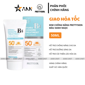 Kem Chống Nắng B5 PrettySkin 50ml Màu Xanh Ngọc - Hỗ Trợ Chống Nắng Dưỡng Sáng Cải Thiện Lão Hóa Da - 8809733215949