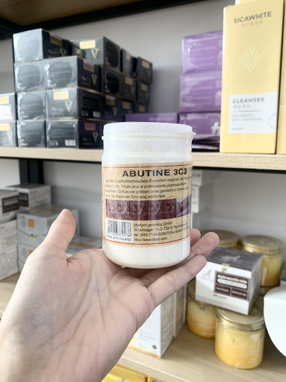 Kem Kích Trắng Abutine 3C3 Màu Vàng 200g