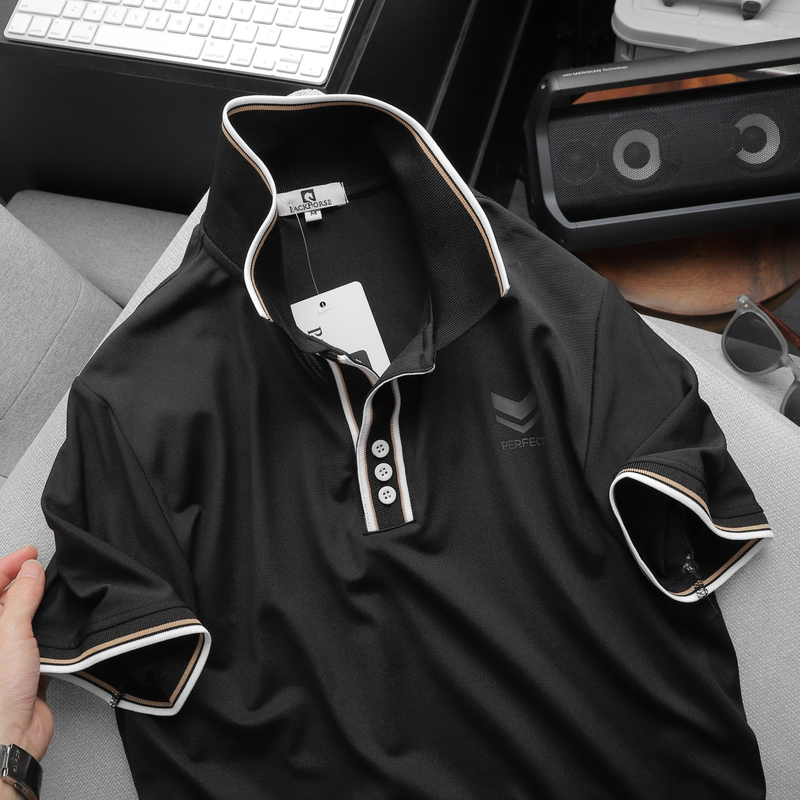 Áo Thun Nam Pack Horse Polo Cổ Bẻ In Logo Chữ Prefect